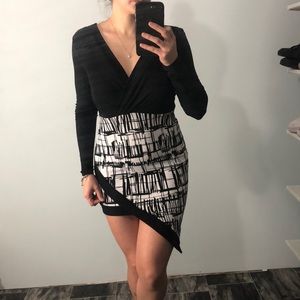 Black and white dress